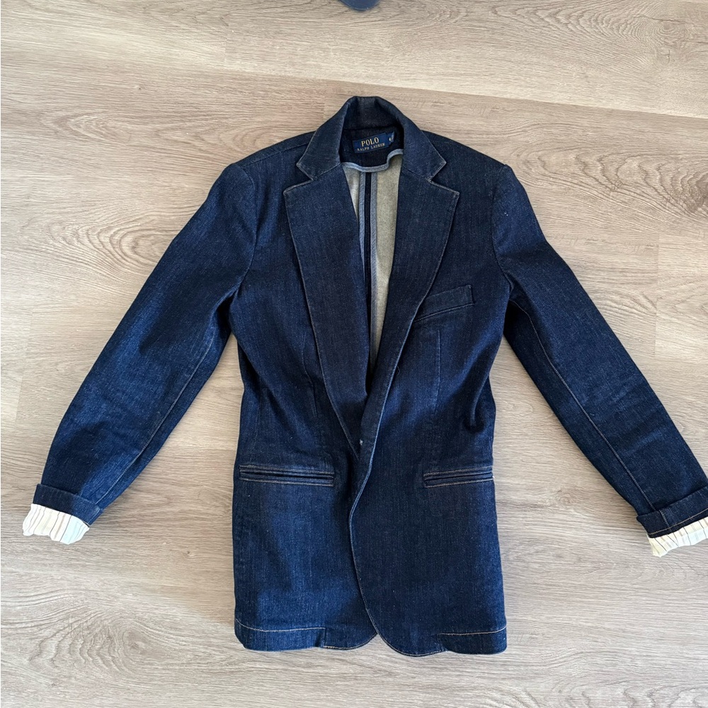 Polo Ralph Lauren Single Breasted Denim Blazer